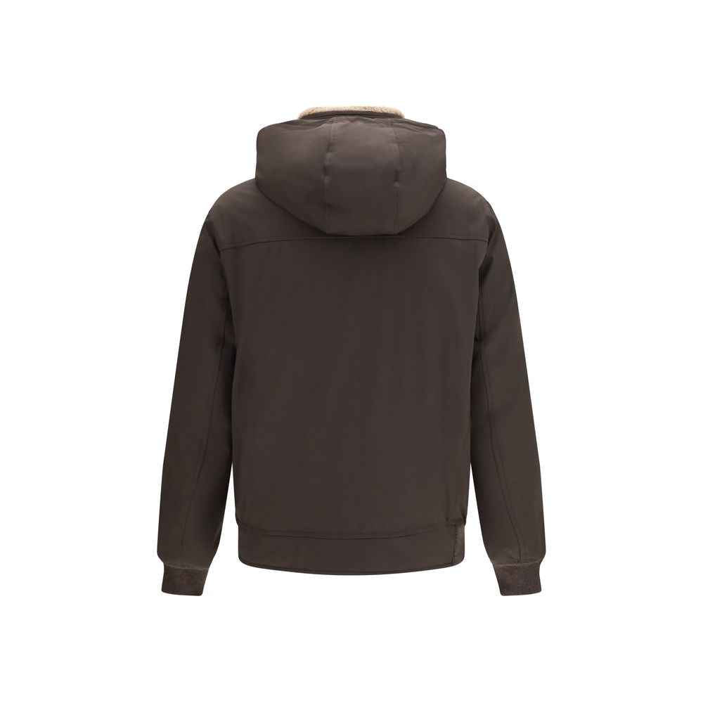 Brown Polyamide Shell Jacket