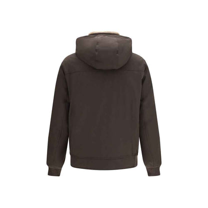 Brown Polyamide Shell Jacket
