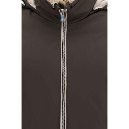 Brown Polyamide Shell Jacket