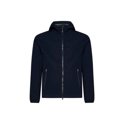 Blue Elastane Shell Jacket