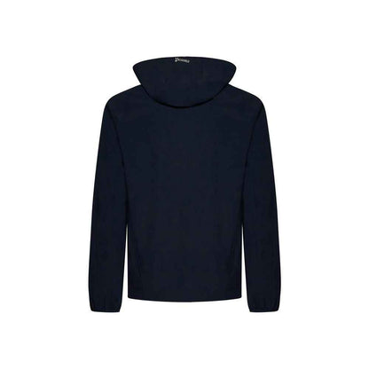 Blue Elastane Shell Jacket