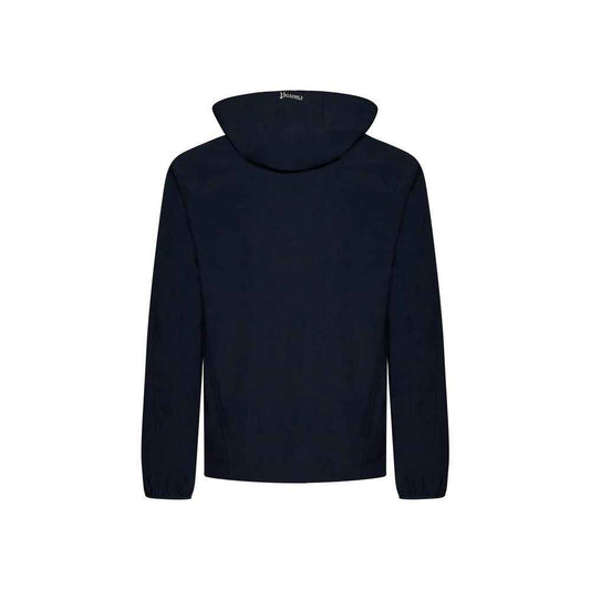 Blue Elastane Shell Jacket