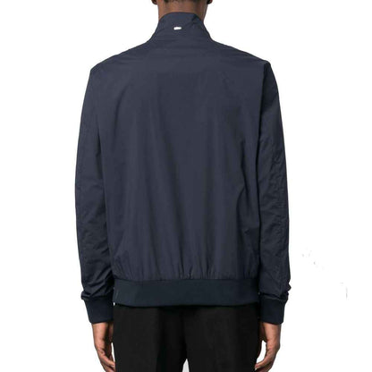 Blue Polyester Bomber