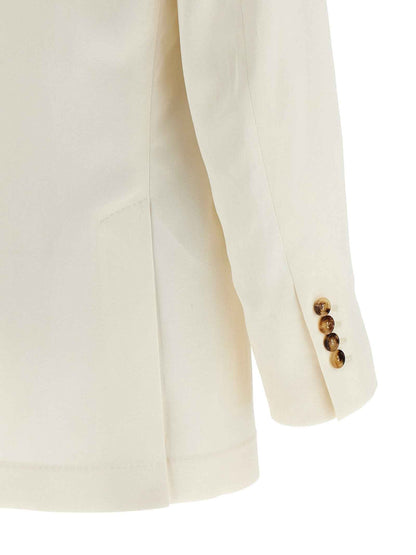 White Silk Blazer