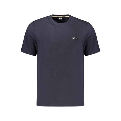 Blue Cotton Men's T-Shirt