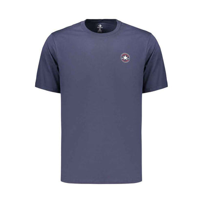 Blue Cotton Men's T Shirt