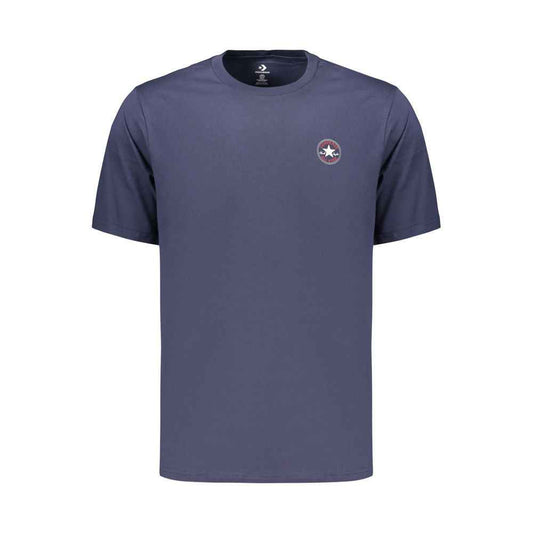 Blue Cotton Men's T Shirt