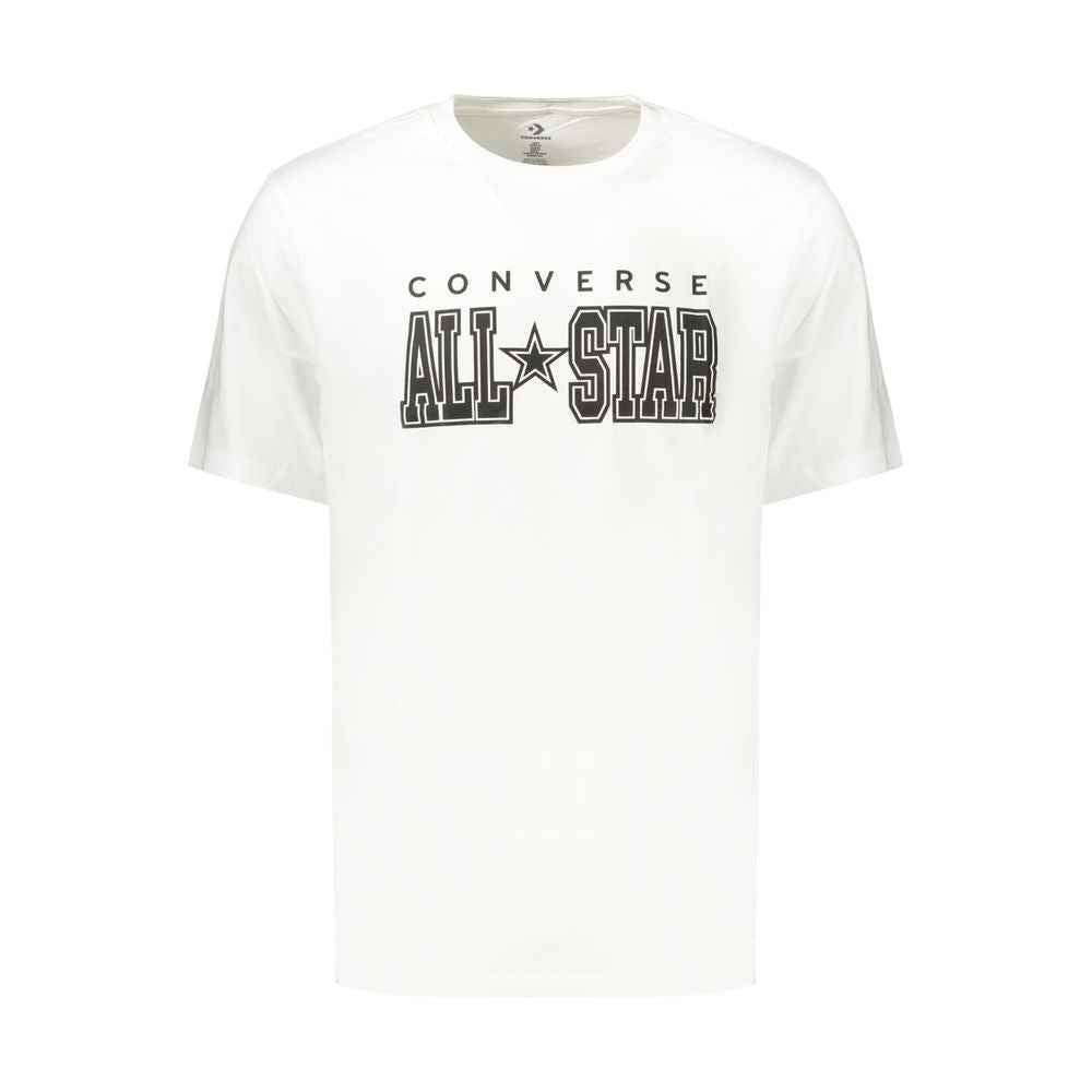 White Cotton Mens T-Shirt