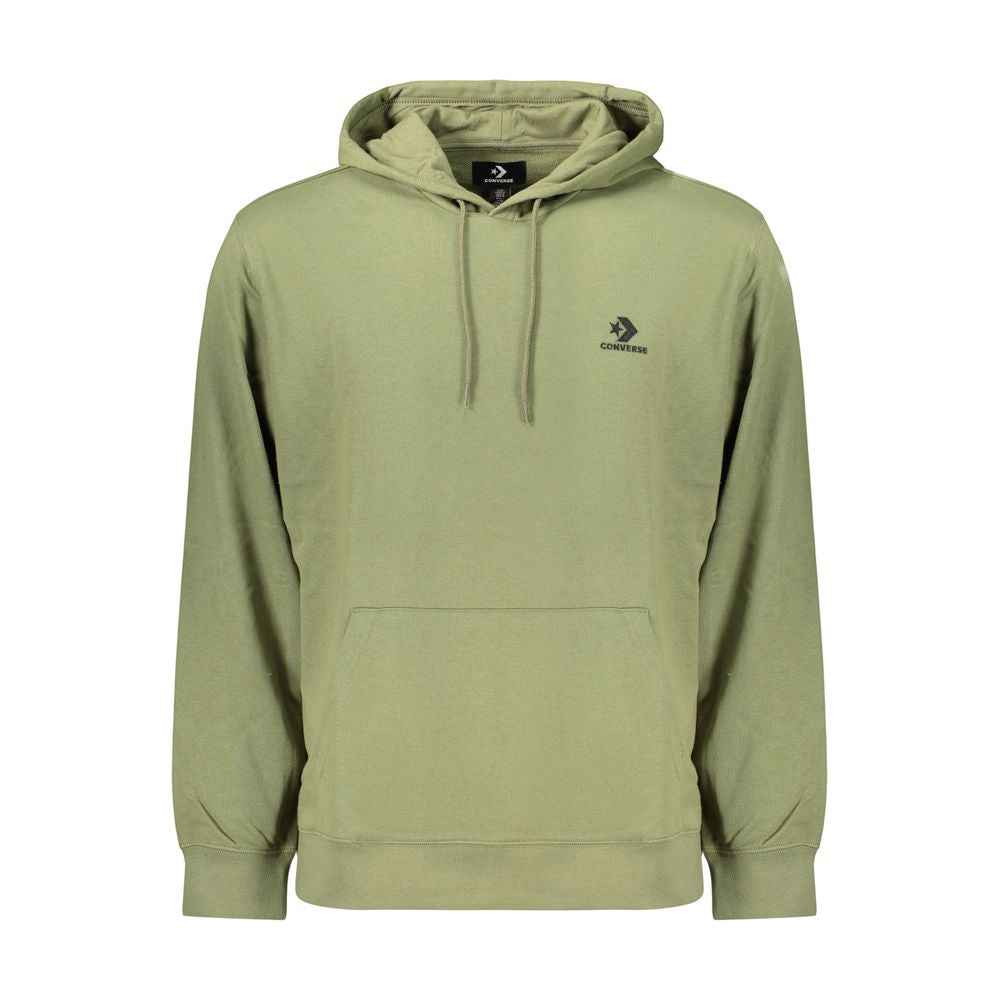 Green Cotton Men's Hoodie