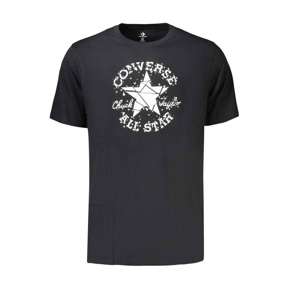 Black Cotton Men's T-Shirt