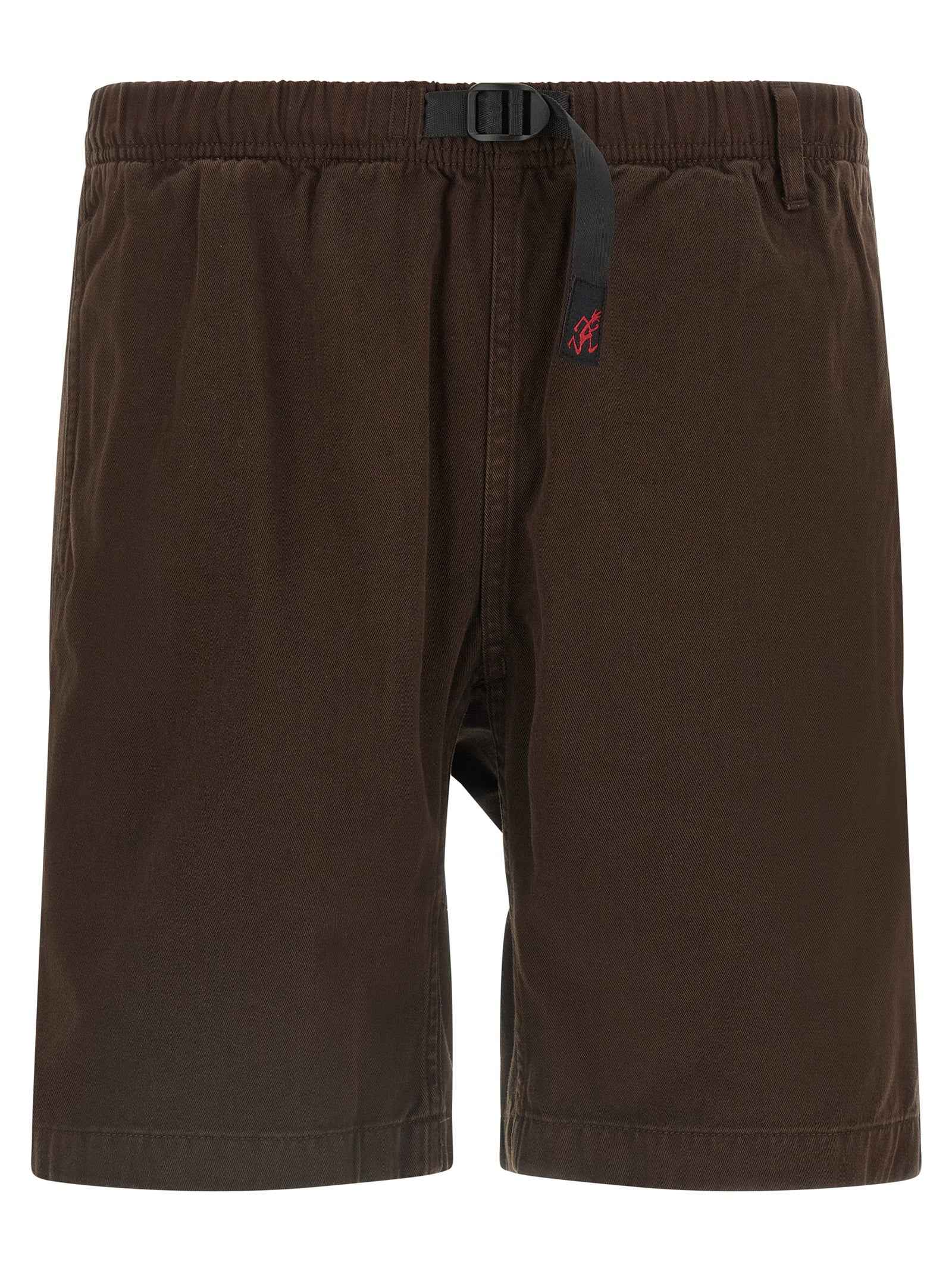 Brown Cotton Bermuda Shorts