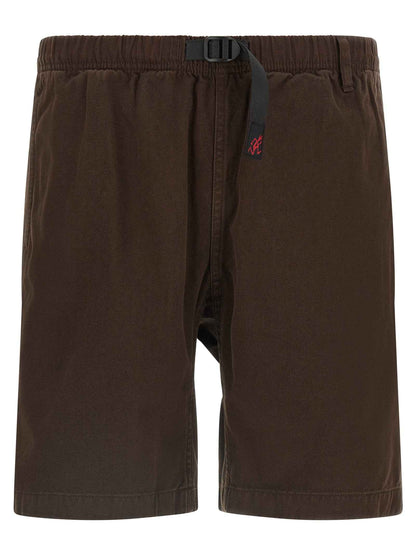 Brown Cotton Bermuda Shorts