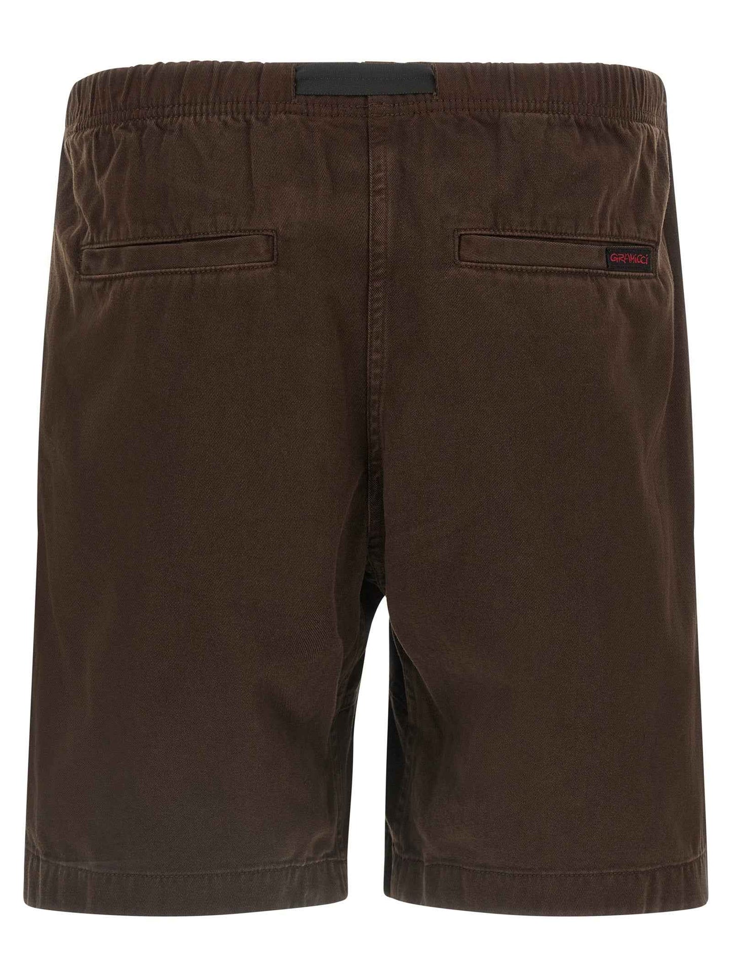 Brown Cotton Bermuda Shorts