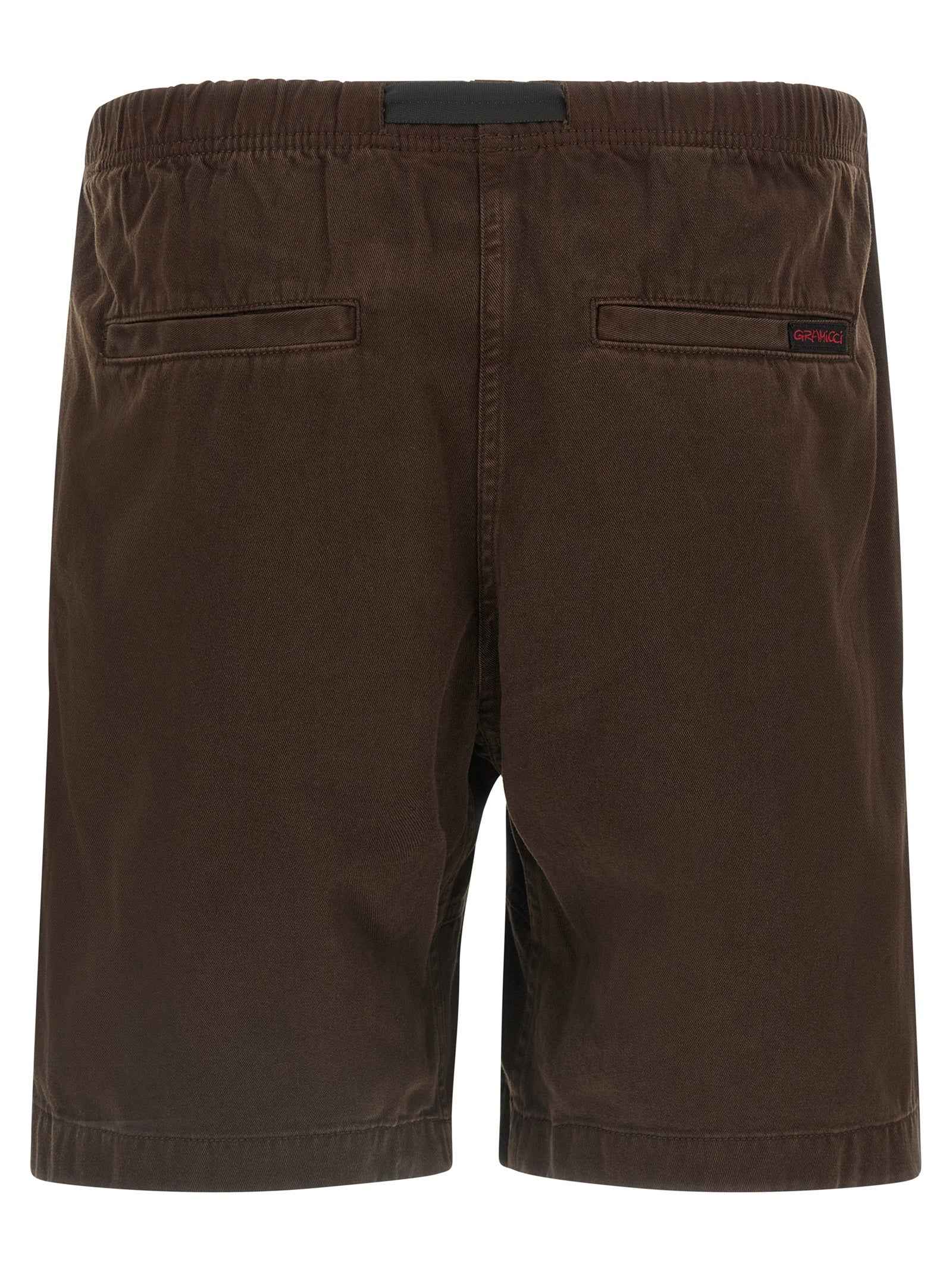 Brown Cotton Bermuda Shorts