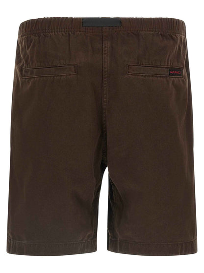 Brown Cotton Bermuda Shorts