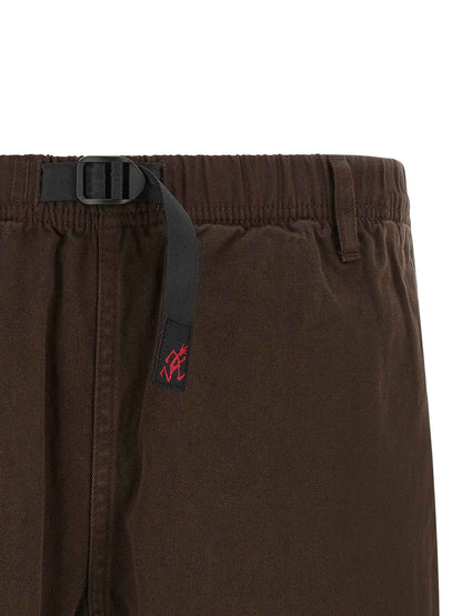 Brown Cotton Bermuda Shorts