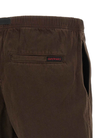Brown Cotton Bermuda Shorts