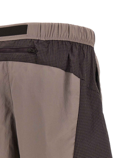 Purple Nylon Bermuda Shorts