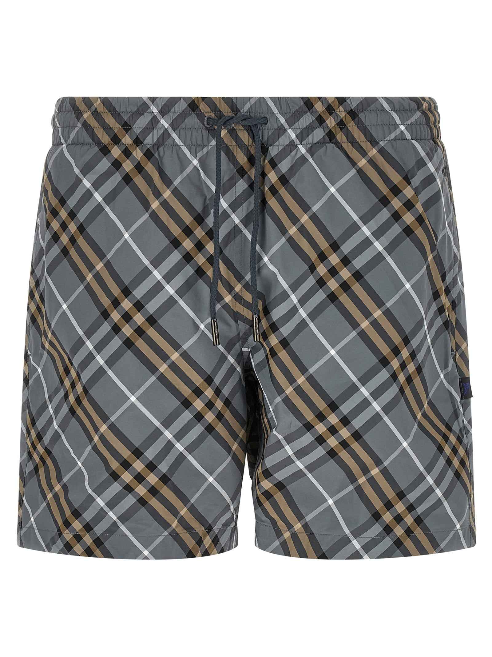 Blue Polyamide Bermuda Shorts