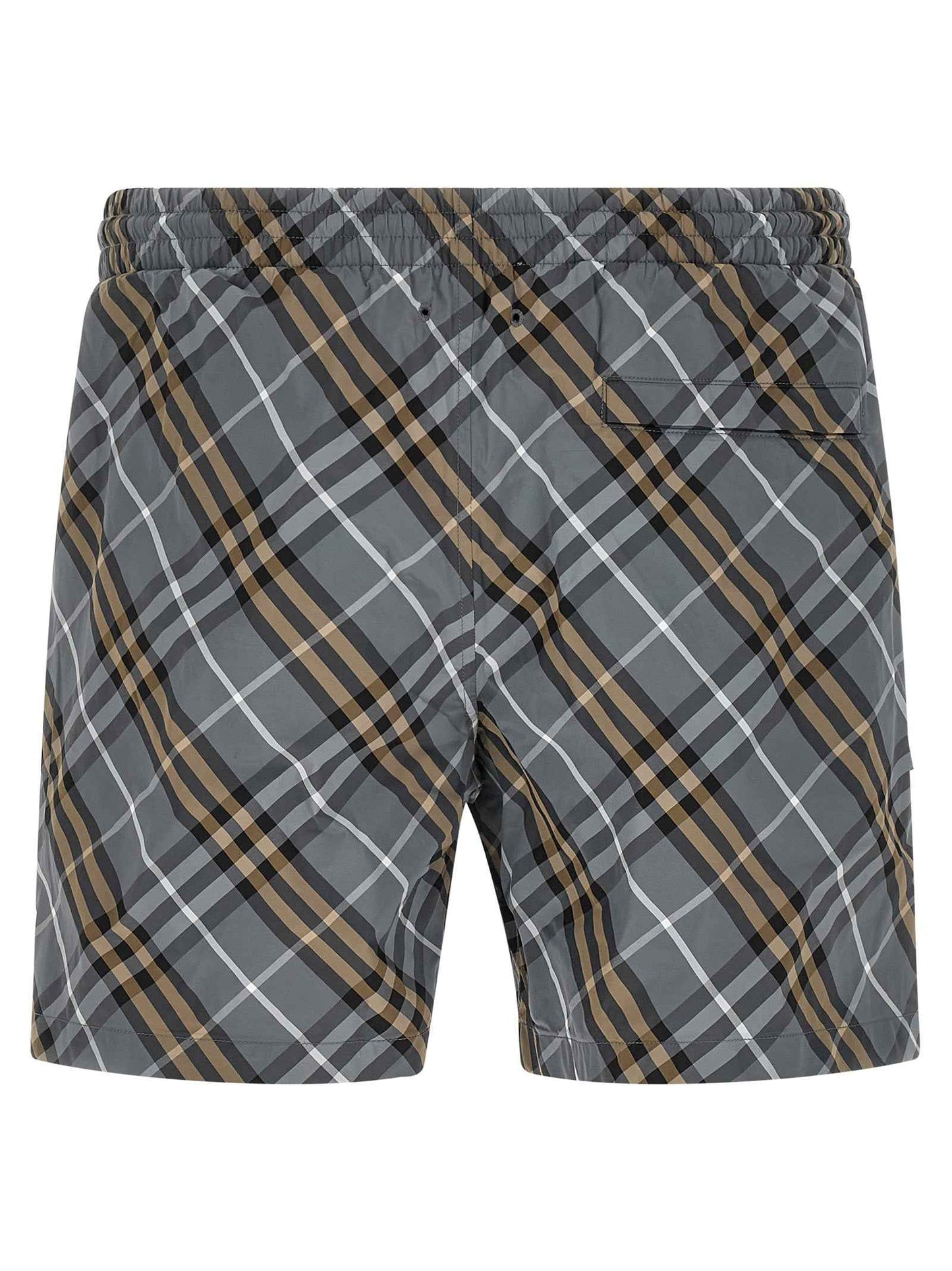 Blue Polyamide Bermuda Shorts