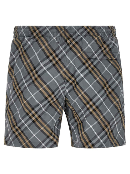Blue Polyamide Bermuda Shorts