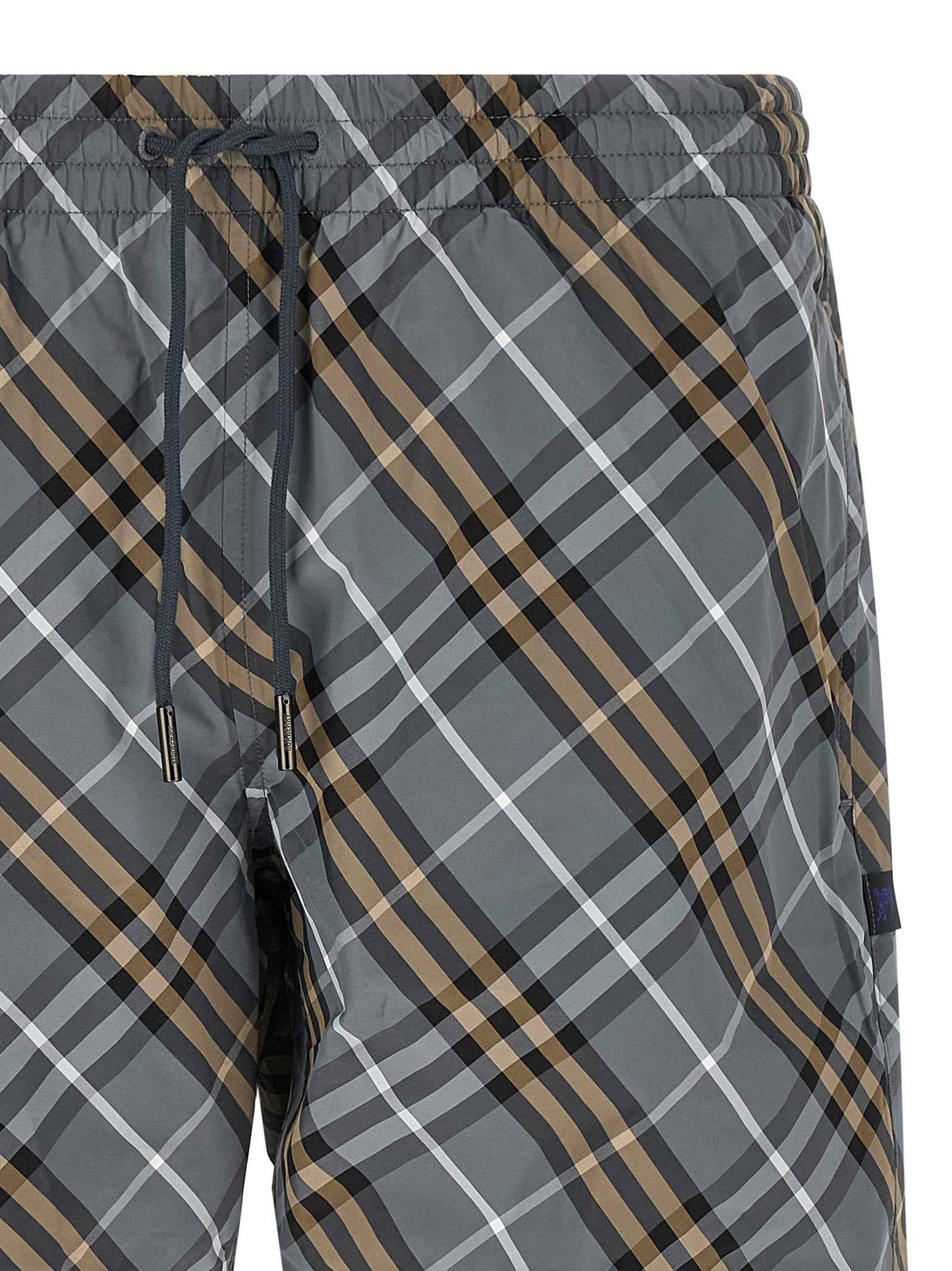 Blue Polyamide Bermuda Shorts