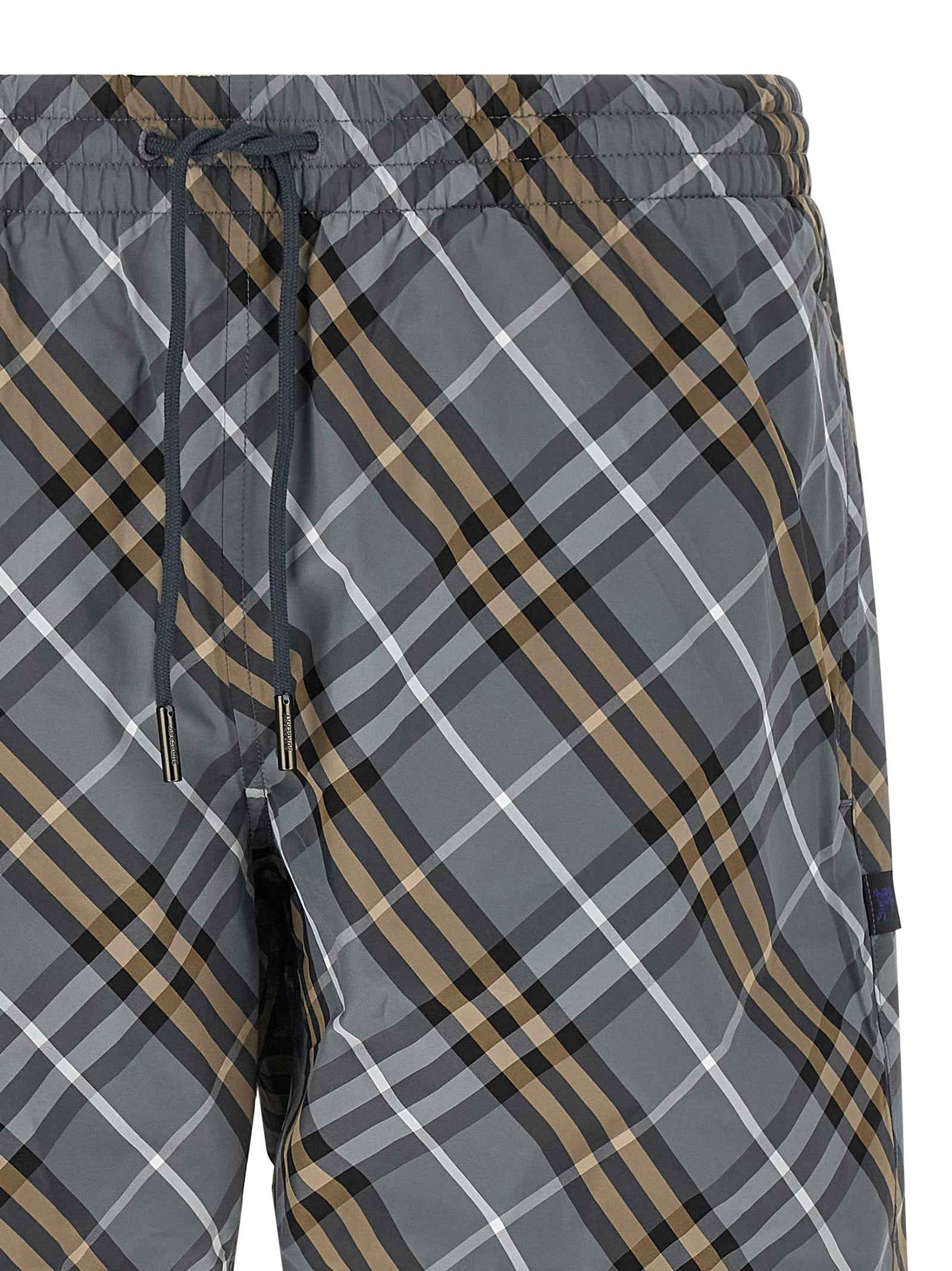 Blue Polyamide Bermuda Shorts