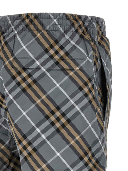 Blue Polyamide Bermuda Shorts