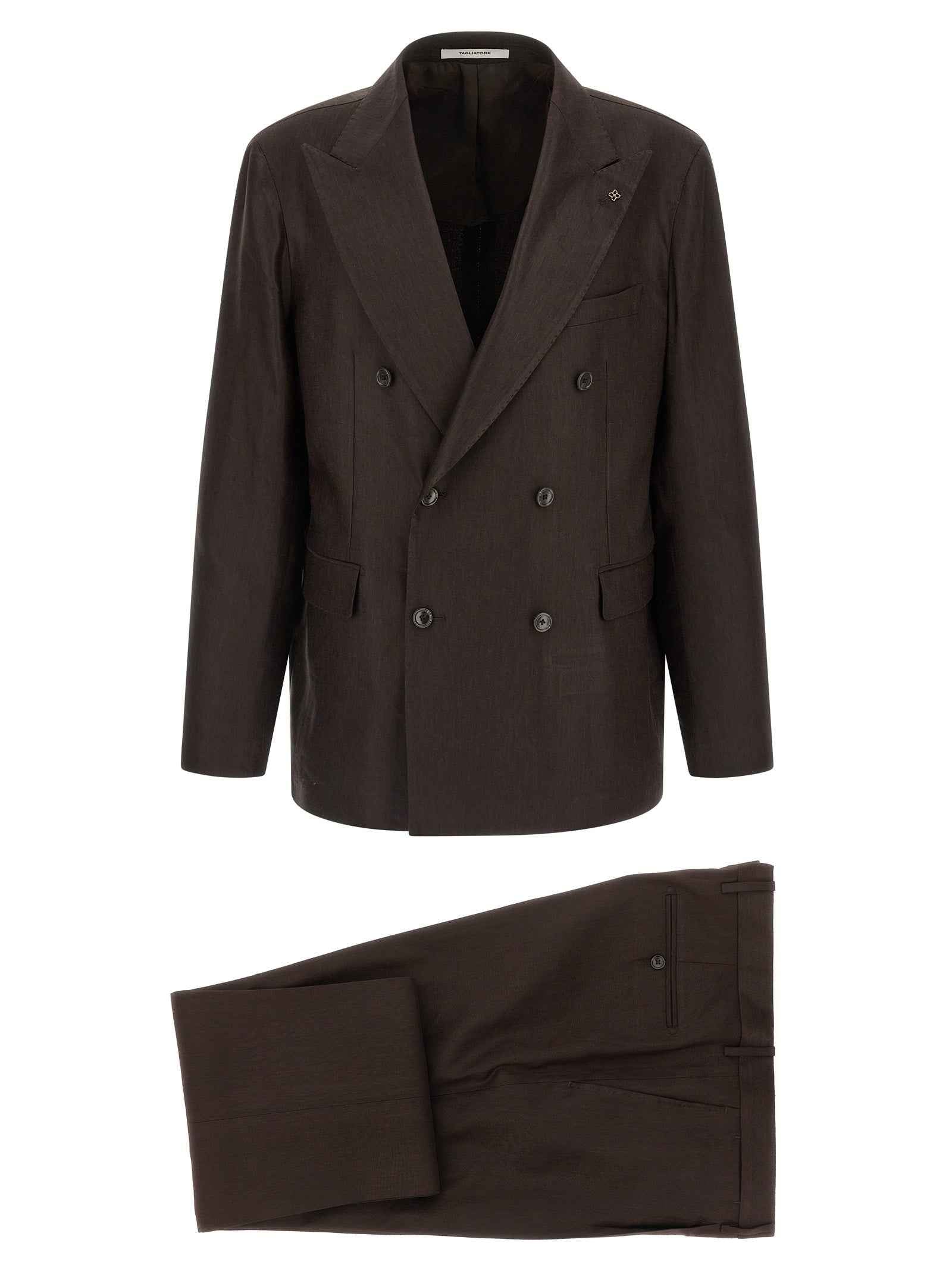 Brown Linen Two-Piece Suit