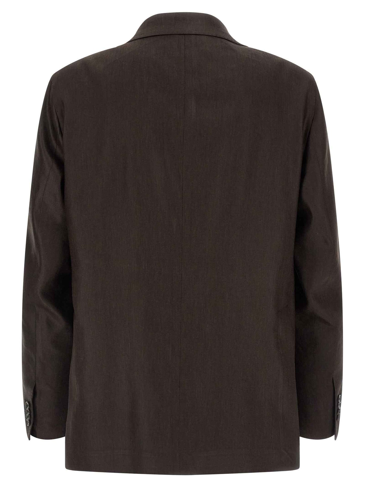 Brown Linen Two-Piece Suit