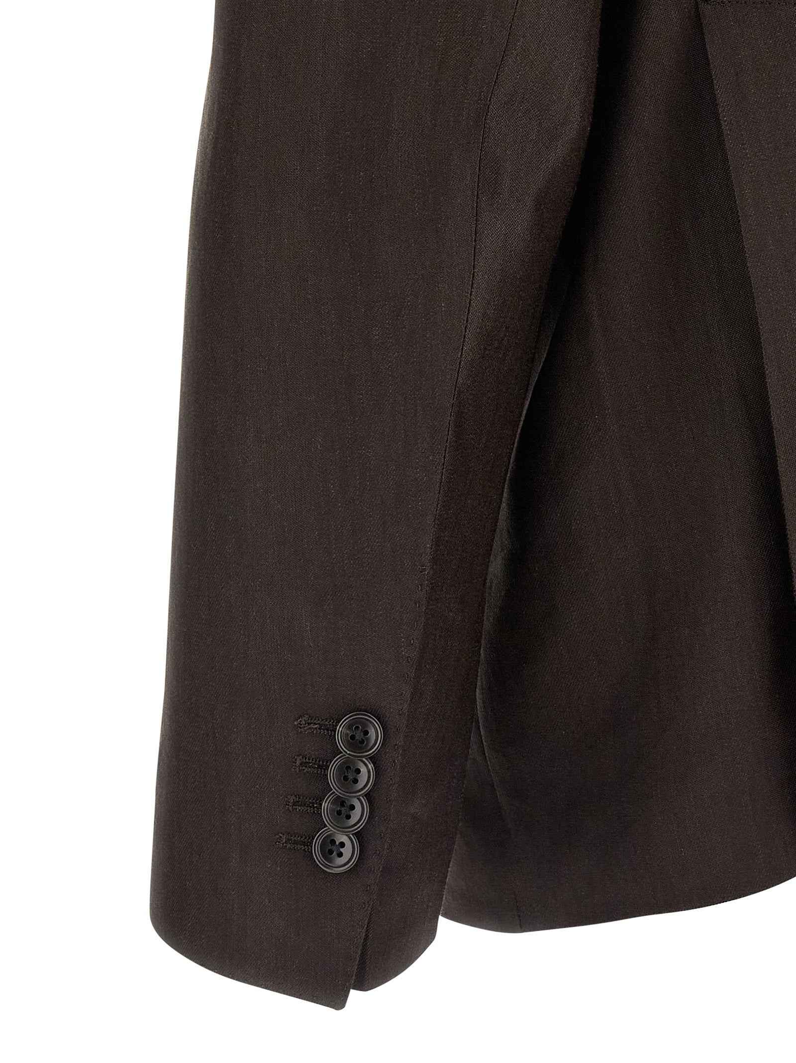 Brown Linen Two-Piece Suit