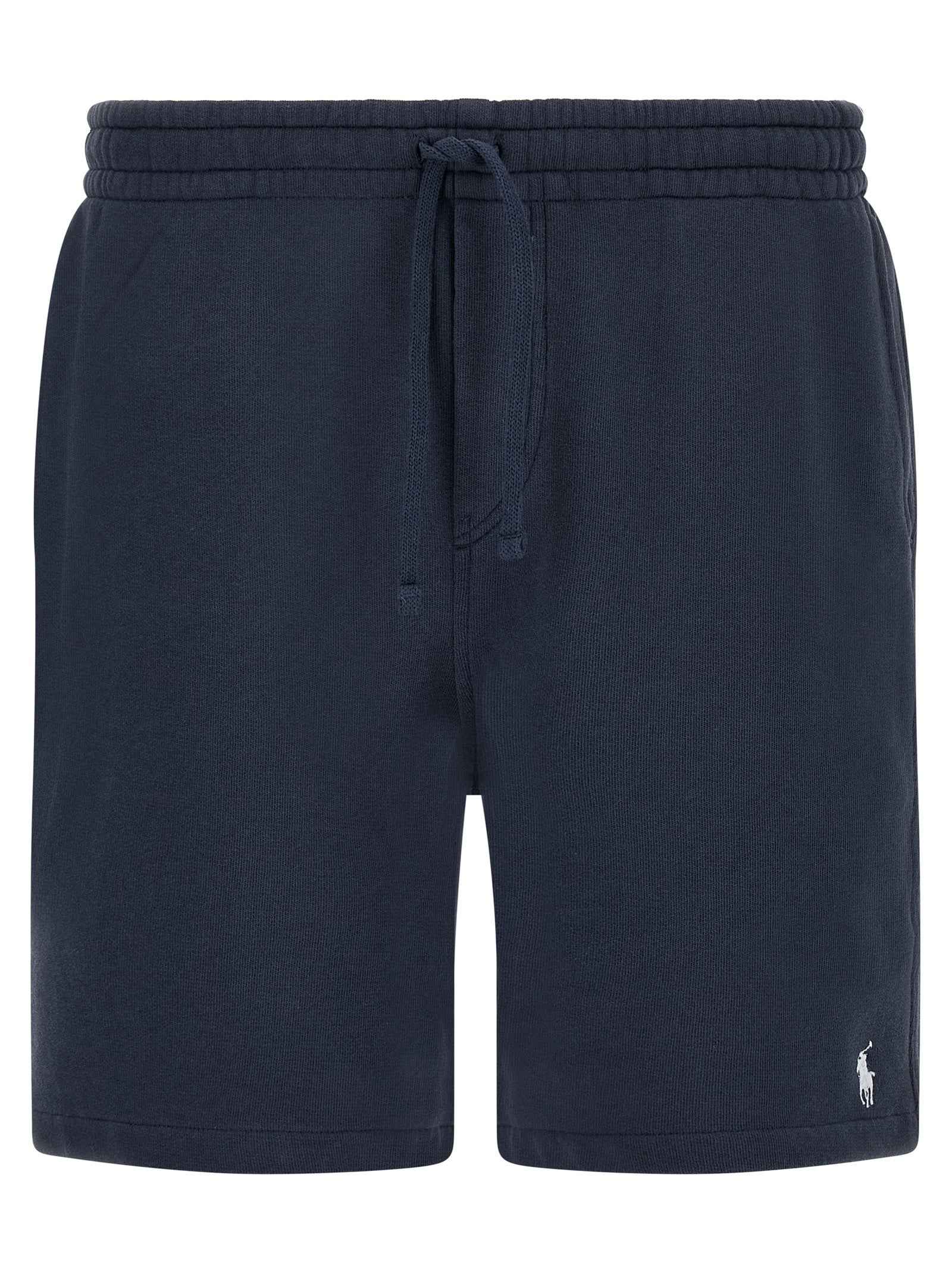 Blue Cotton Bermuda Shorts