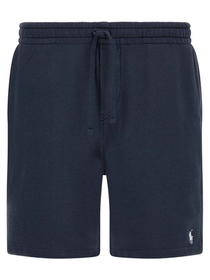 Blue Cotton Bermuda Shorts