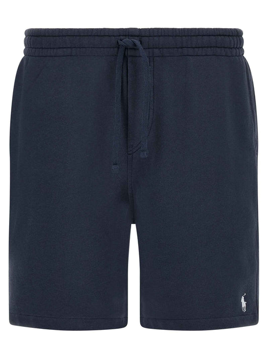 Blue Cotton Bermuda Shorts