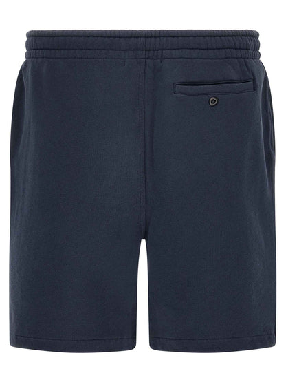 Blue Cotton Bermuda Shorts