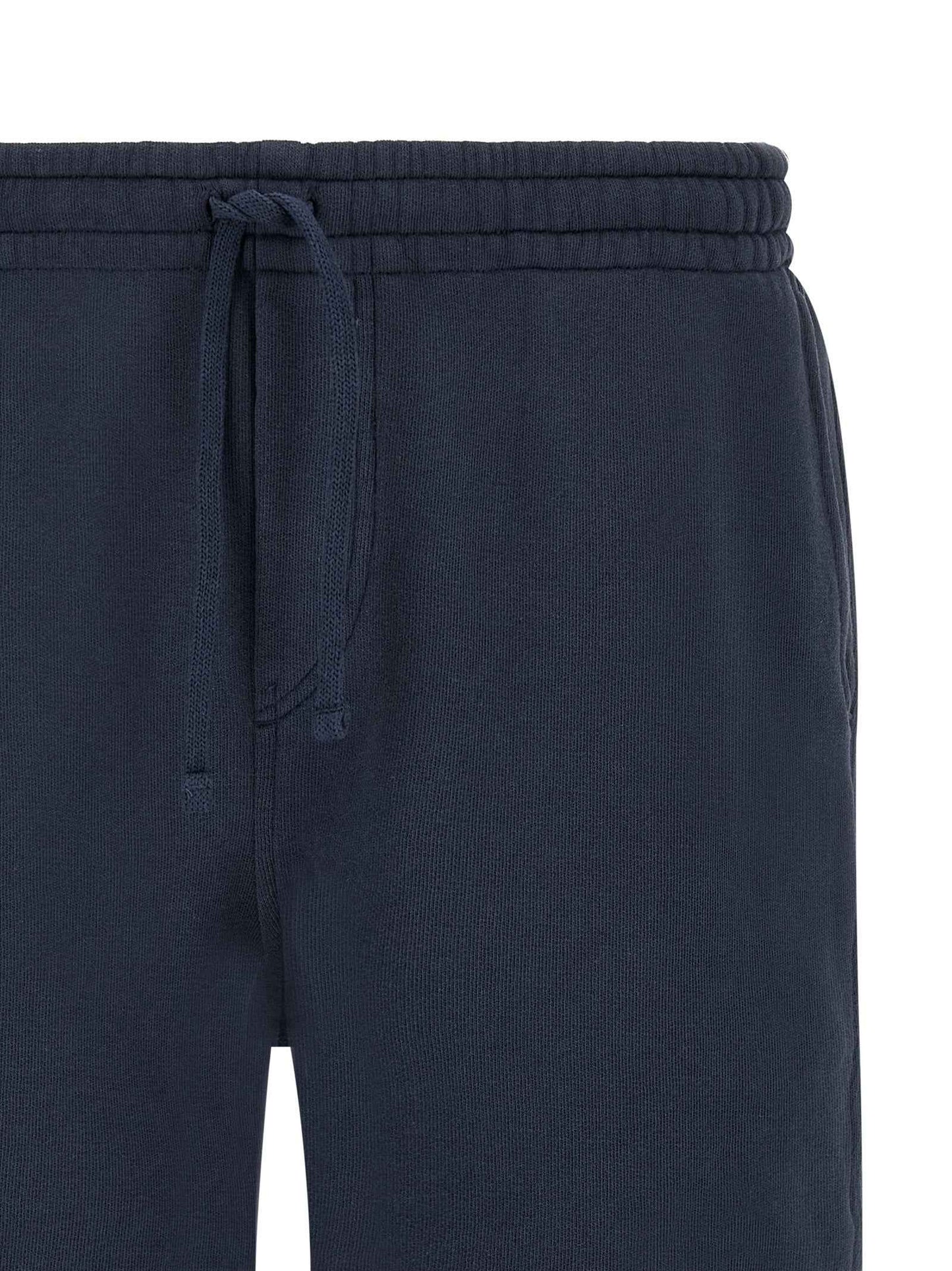 Blue Cotton Bermuda Shorts