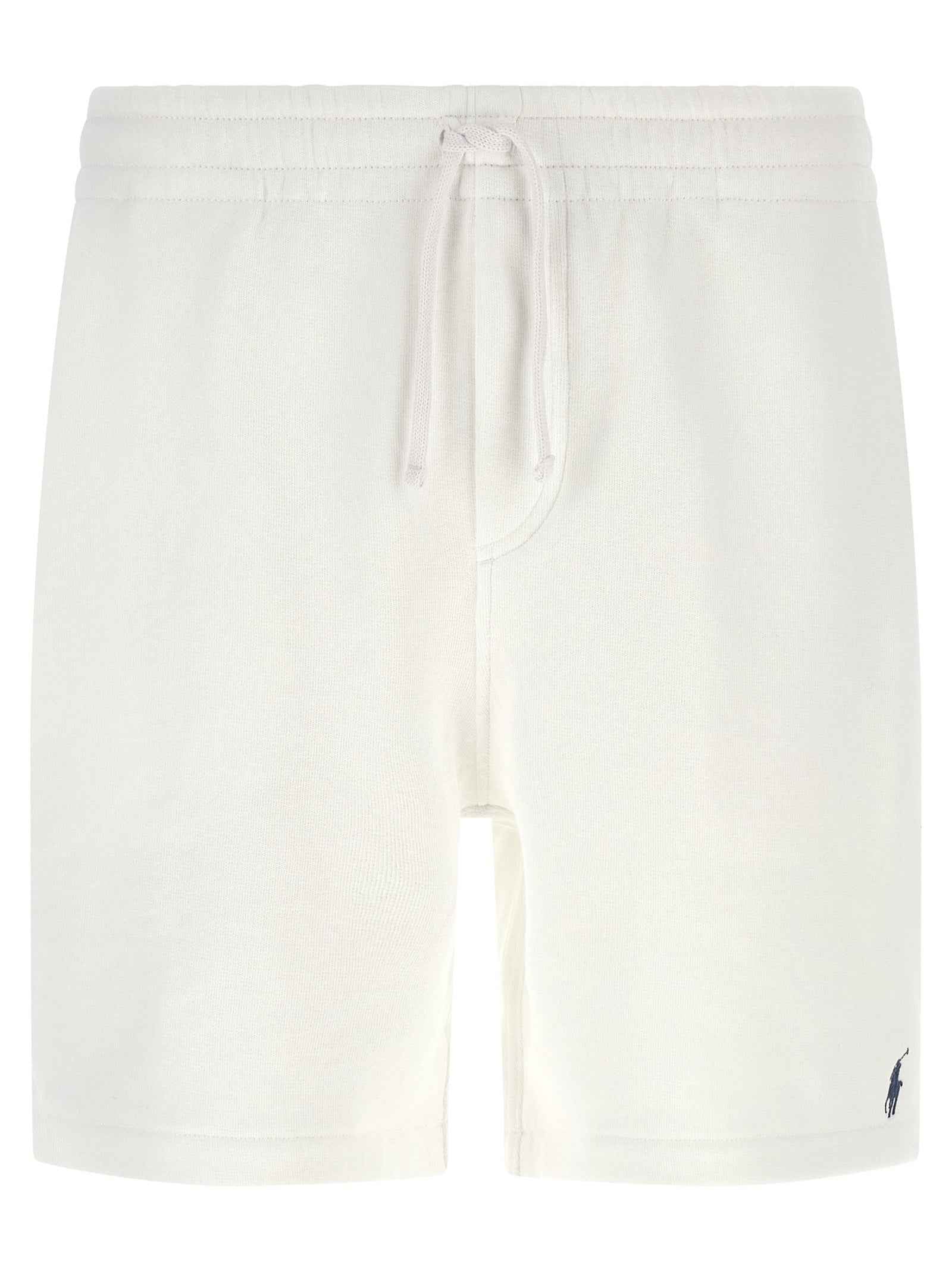 White Cotton Bermuda Shorts