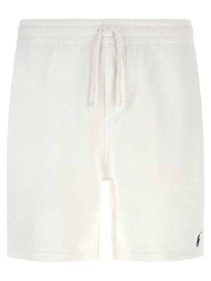 White Cotton Bermuda Shorts