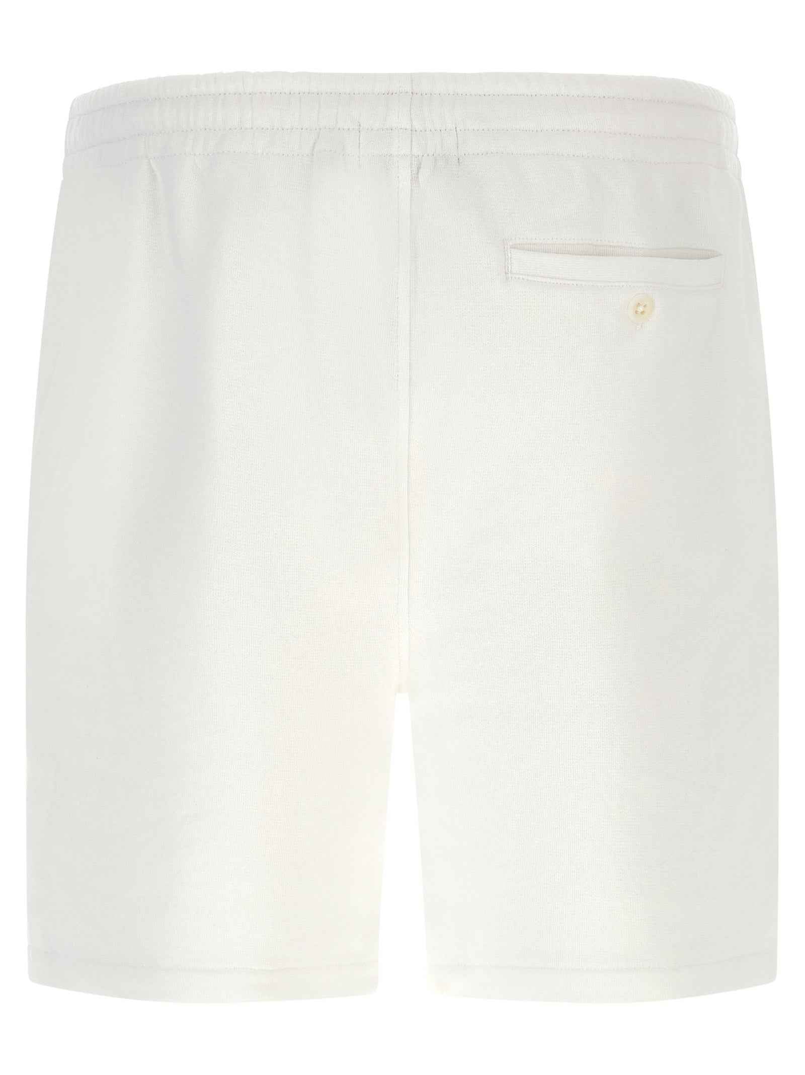 White Cotton Bermuda Shorts