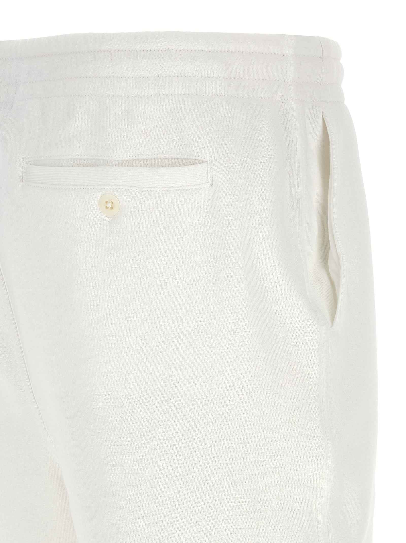 White Cotton Bermuda Shorts