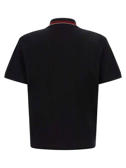 Black Cotton Polo Shirt