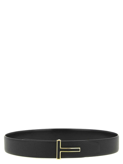 Black Calfskin Regular Belt