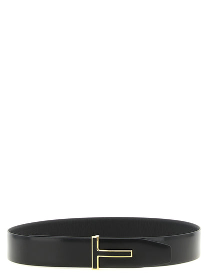 Black Calfskin Regular Belt