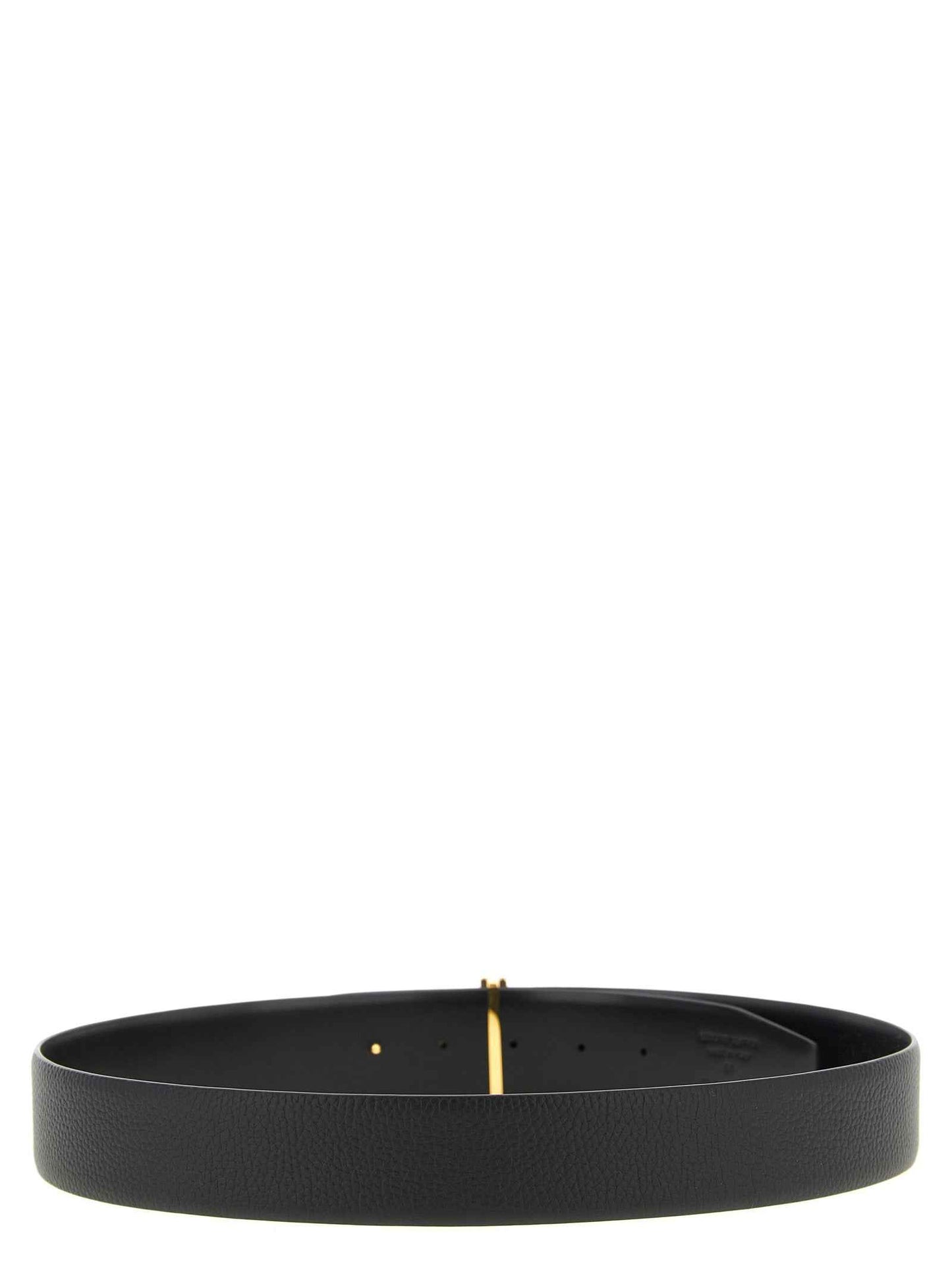 Black Calfskin Regular Belt