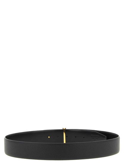 Black Calfskin Regular Belt