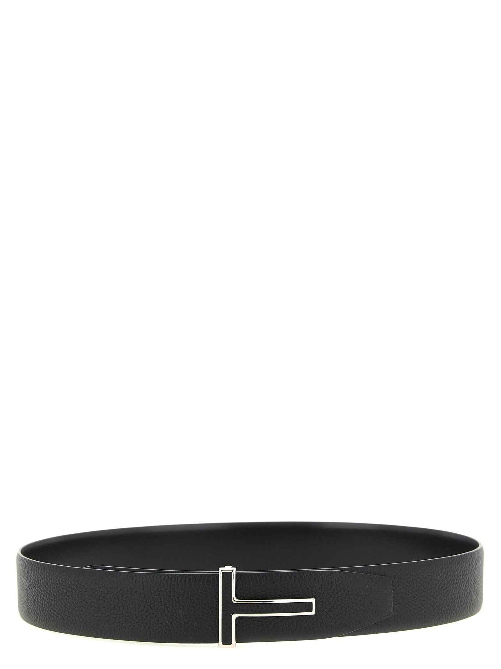 Black Calfskin Regular Belt