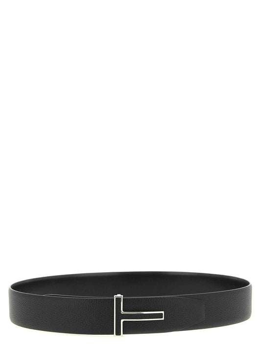 Black Calfskin Regular Belt