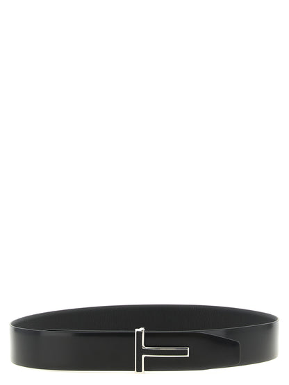 Black Calfskin Regular Belt