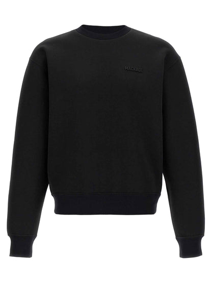 Black Cotton Sweatshirt