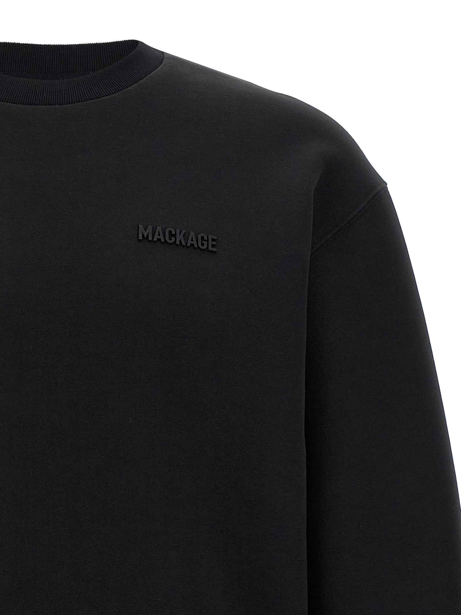 Black Cotton Sweatshirt